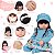 Boneca Reborn Menina Realista Morena Corpo 100% Vinil Fofa - Imagem 3