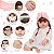Bebê Reborn Boneca Realista Cabelo Castanho 100% Vinil Linda - Imagem 3