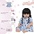 Boneca Reborn Realista 100% Vinil Siliconado Lindo Vestido - Imagem 4