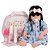 Boneca Reborn Realista 100% Vinil Siliconado Lindo Vestido - Imagem 1