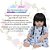 Boneca Reborn Realista 100% Vinil Siliconado Lindo Vestido - Imagem 2