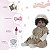 Boneca Reborn Realista Diva Cabelo Cacheado 13 Itens Oncinha - Imagem 4