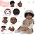 Boneca Reborn Negra 100% Vinil Enxoval Completo Oncinha - Imagem 3