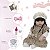 Boneca Reborn Menina Morena Vinil Enxoval Oncinha 13 Itens - Imagem 4
