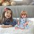 Boneca Reborn Loira Realista Vestido Coroa Azul Kit Itens - Imagem 5