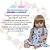 Boneca Reborn Loira Realista Vestido Coroa Azul Kit Itens - Imagem 2