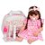 Bebê Reborn Menina Princesa Enxoval Completo Vestido Xadrez - Imagem 1