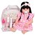 Boneca Reborn Morena Realista Com Bolsa Enxoval Completo - Imagem 1