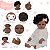 Boneca Reborn Negra Linda 100% Vinil Conjunto Arco Íris - Imagem 3