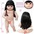 Boneca Tipo Reborn Morena Realista Vestido Xadrez Vermelho - Imagem 6