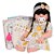 Boneca Reborn Morena Com Lindo Vestido Kit 13 Acessórios - Imagem 1