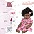 Boneca Reborn Negra Realista Com Acessórios Vestido Vermelho - Imagem 4