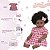 Boneca Reborn Bebê Negra Vestido Xadrez Enxoval Completo - Imagem 4