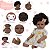 Boneca Bebê Reborn Negra Realista Enxoval Bolsa 20 Itens - Imagem 3