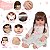 Boneca Reborn Realista Corpo De Vinil Enxoval Completo - Imagem 3