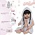 Bebê Reborn Menina Coelhinho Saída De Banho Corpo De Vinil - Imagem 4