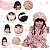 Boneca Reborn Morena Realista Articulada Vinil 20 Itens - Imagem 3