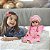 Bebê Reborn Loira Realista Conjunto Xadrez Rosa Completo - Imagem 5