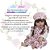 Bebê Reborn Boneca Valentina Conjunto Florido 13 Acessórios - Imagem 2