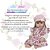 Bebê Reborn Boneca Negra Enxoval Completo Vestido Florido - Imagem 2