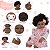 Bebê Reborn Boneca Negra Enxoval Completo Vestido Florido - Imagem 3