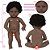 Bebê Reborn Menina Negra Linda Enxoval 13 Itens Princesa - Imagem 6