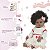 Boneca Bebê Reborn Negra Enxoval Completo Bolsa 20 Itens - Imagem 4