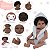 Boneca Reborn Negra Saída De Banho Coelhinho Kit Acessórios - Imagem 3