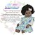 Boneca Reborn Negra Realista Enxoval 13 Itens Pode Molhar - Imagem 2