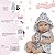 Bebê Reborn Boneca Realista Enxoval Roupão Panda Completo - Imagem 3