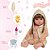 Boneca Bebê Reborn Menina Linda Com Saída De Banho Patinho - Imagem 4