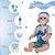 Bebê Tipo Reborn Realista Com Lindo Conjunto Azul 48cm - Imagem 4