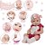 Bebê Reborn Menina Recém Nascida Com Acessórios Lindos 43cm - Imagem 3