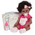 Bebê Negra Princesa Recém Nascida Com Lindo Macacâo + Itens - Imagem 1