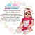 Boneca Reborn Realista Corpo 100% Vinil Siliconado Loira - Imagem 2