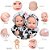 Boneca Reborn Gêmeos 43cm Conjunto De Vaquinha + Itens - Imagem 3