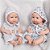 Boneca Reborn Realista Gêmeos Casal Com Roupão Kit Completo - Imagem 5