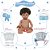 Boneco Reborn Negro 100% Vinil Pode Dar Banho + Acessórios - Imagem 4