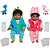 Bebê Reborn Gêmeos Casal Negros Roupa Girafinha Jacarezinho - Imagem 1