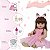 Boneca Reborn Realista Linda Bailarina 100% Vinil + Itens - Imagem 4