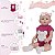 Boneca Reborn Abigail Realista 48cm Enxoval Completo Ursinho - Imagem 4
