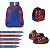 Kit Mochila Infantil Costas Spider Man Lancheira Estojo Azul - Imagem 6