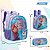 Kit Mochila Infantil Costas Frozen Lancheira E Estojo Lilás - Imagem 4