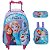 Kit Mochila Infantil Rodinhas Frozen Lancheira Estojo Lilás - Imagem 1