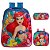 Kit Mochila Infantil Sereia Ariel Costas Lancheira Estojo - Imagem 1