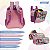 Kit Mochila Infantil Feminina Princesas Lancheira Estojo - Imagem 6