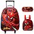 Kit Mochila Infantil De Rodinhas Spider Man Lancheira Grande - Imagem 1