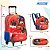 Kit Mochila Infantil Carros Rodinha Lancheira Estojo Grande - Imagem 4