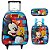 Kit Mochila Infantil Escolar Mickey Rodinha Lancheira Estojo - Imagem 1