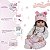 Boneca Reborn Menina Com Lindo Conjunto Bolsa Acessórios - Imagem 4